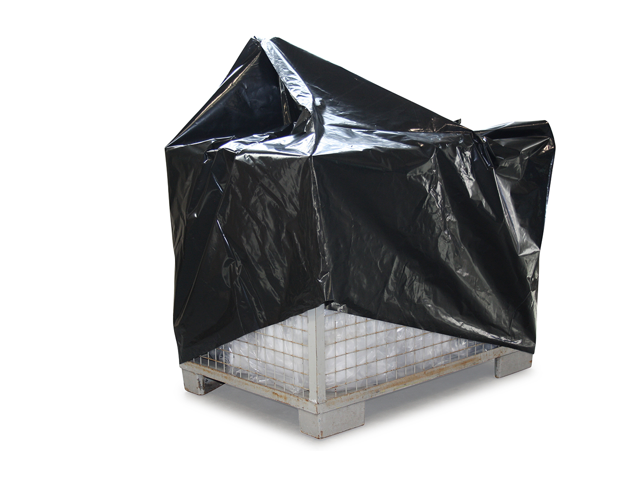 Abdeckhauben - 1400 + 1200 x 2600 x 0,100 mm - schwarz Abdeckhauben Gitterbox