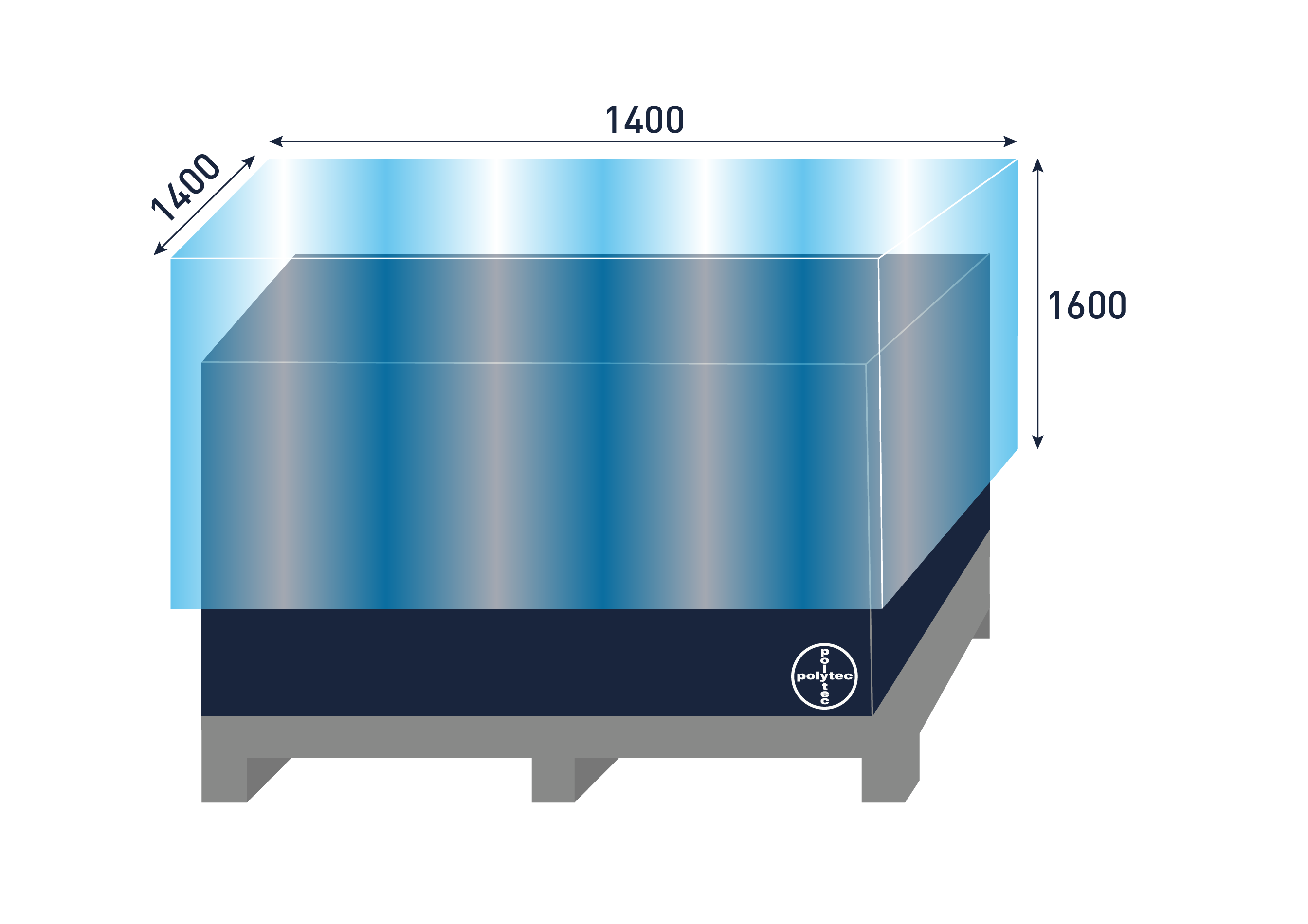 Schrumpfhauben - 1400 x 1400 x 1600 x 0,100 mm Schrumpfhauben