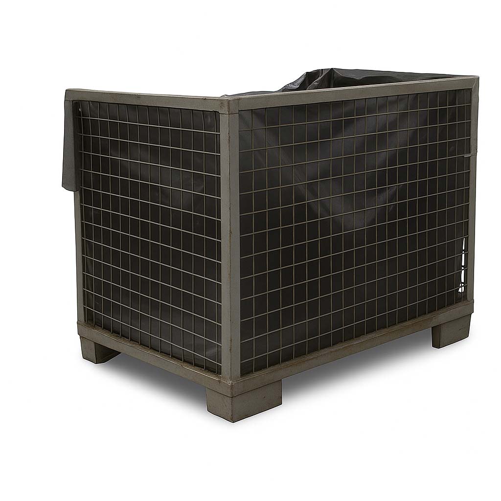 Foliensäcke für Gitterboxen - schwarz-transparent Foliensäcke für Gitterboxen - schwarz-transparent