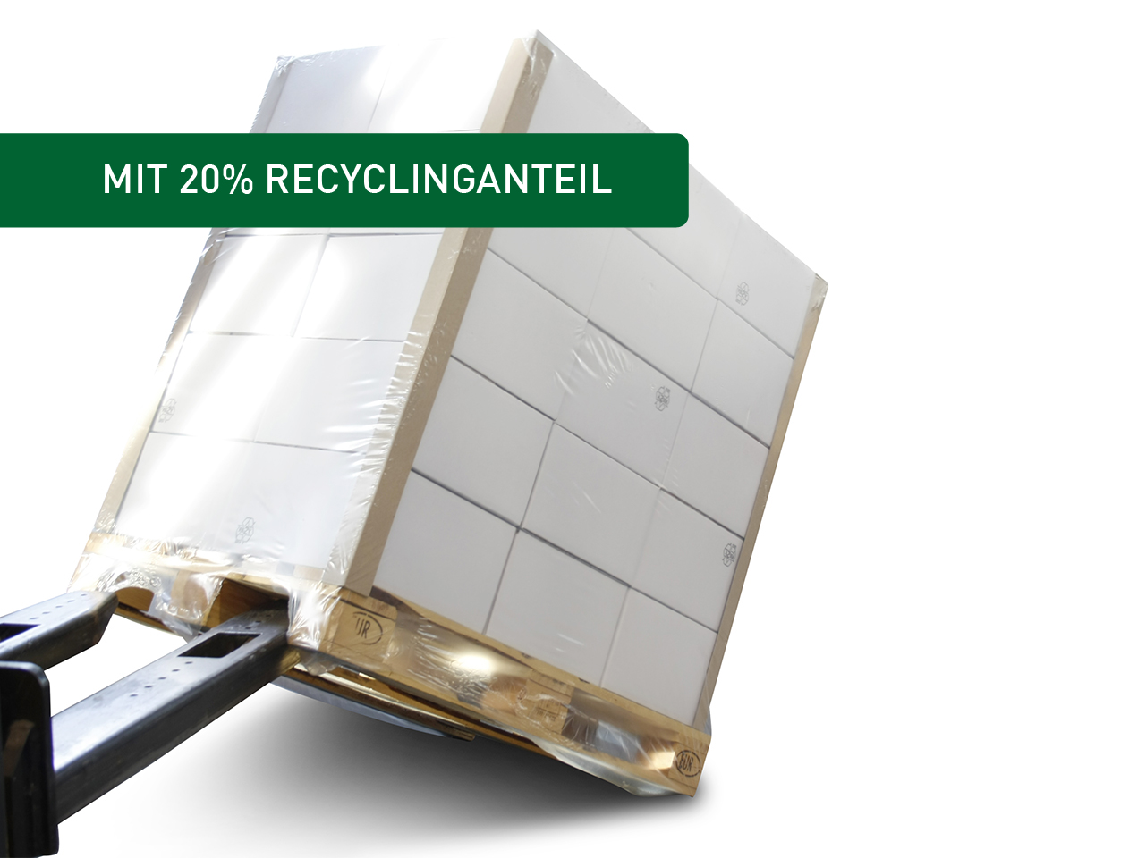 Schrumpfhauben mit Recyclinganteil
