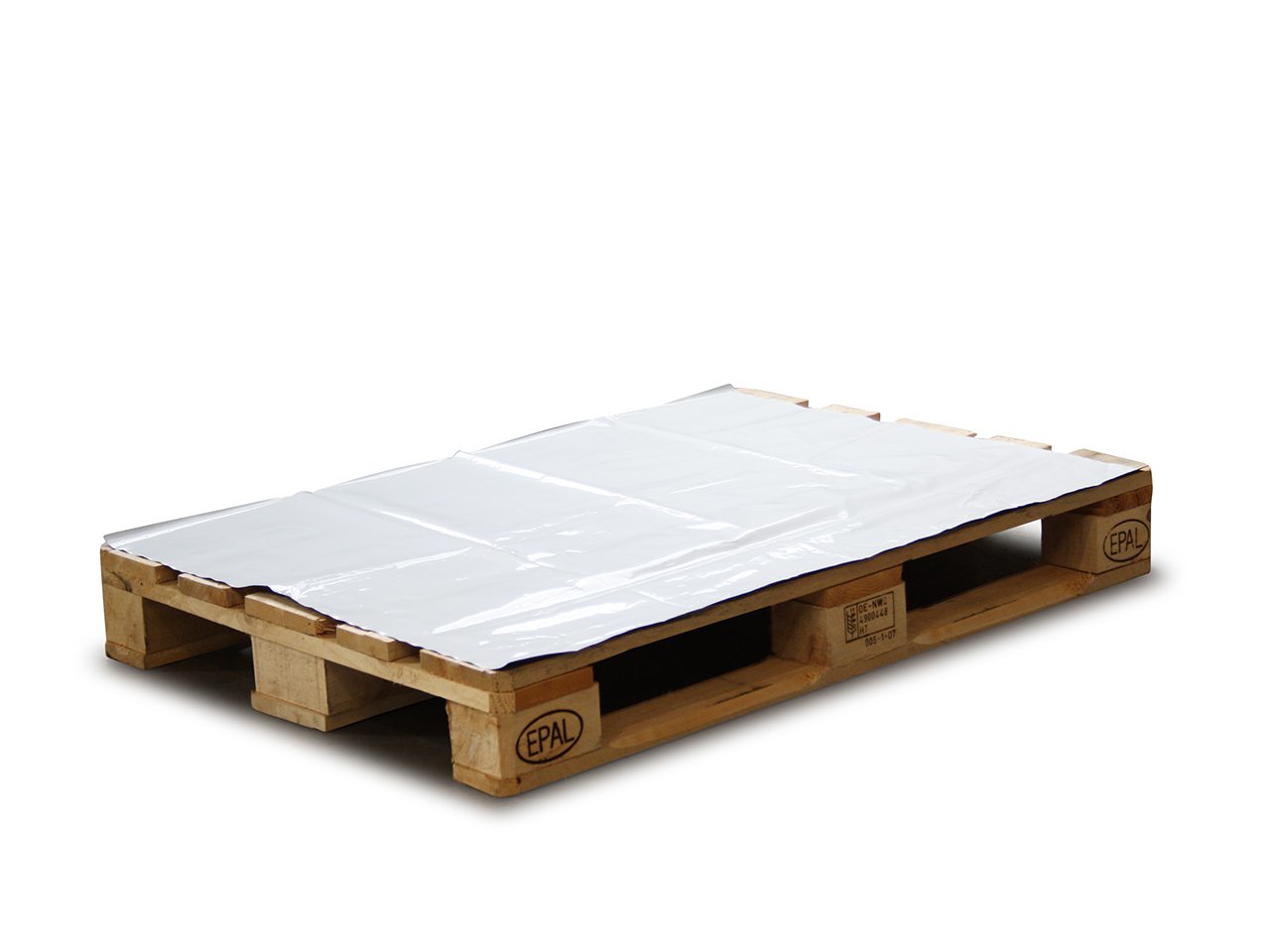 Paletten-Abdeckblätter-als-Feuchtigkeitsschutz-für Europaletten Anwendung Palettenschutz weiß