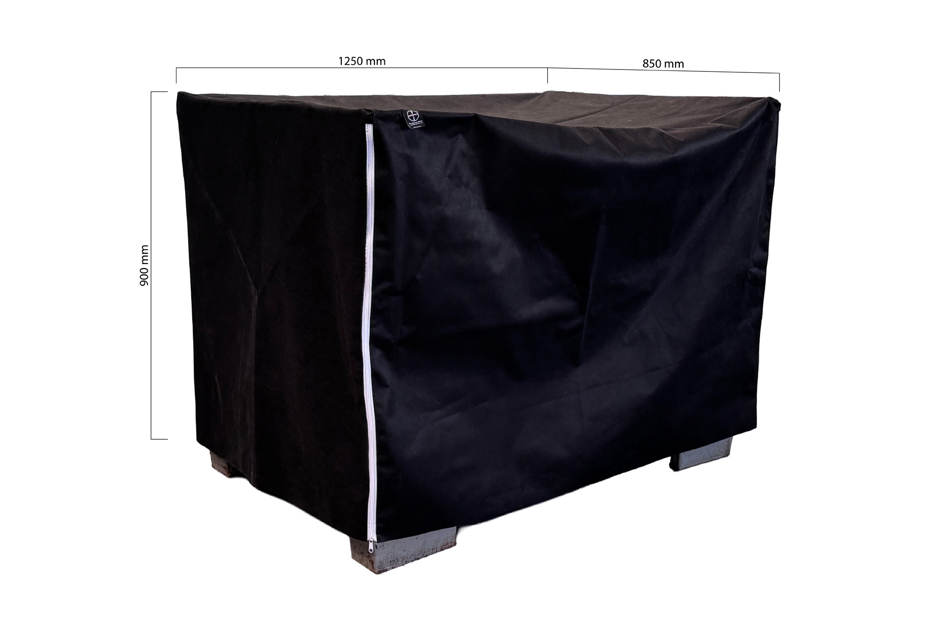 Abdeckhauben für Gitterboxen - 1250 x 850 x 900 mm - Vlies wasserdicht mit Reißverschluss Abdeckhauben für Gitterboxen - 1250 x 850 x 900 mm - Vlies wasserdicht mit Reißverschluss
