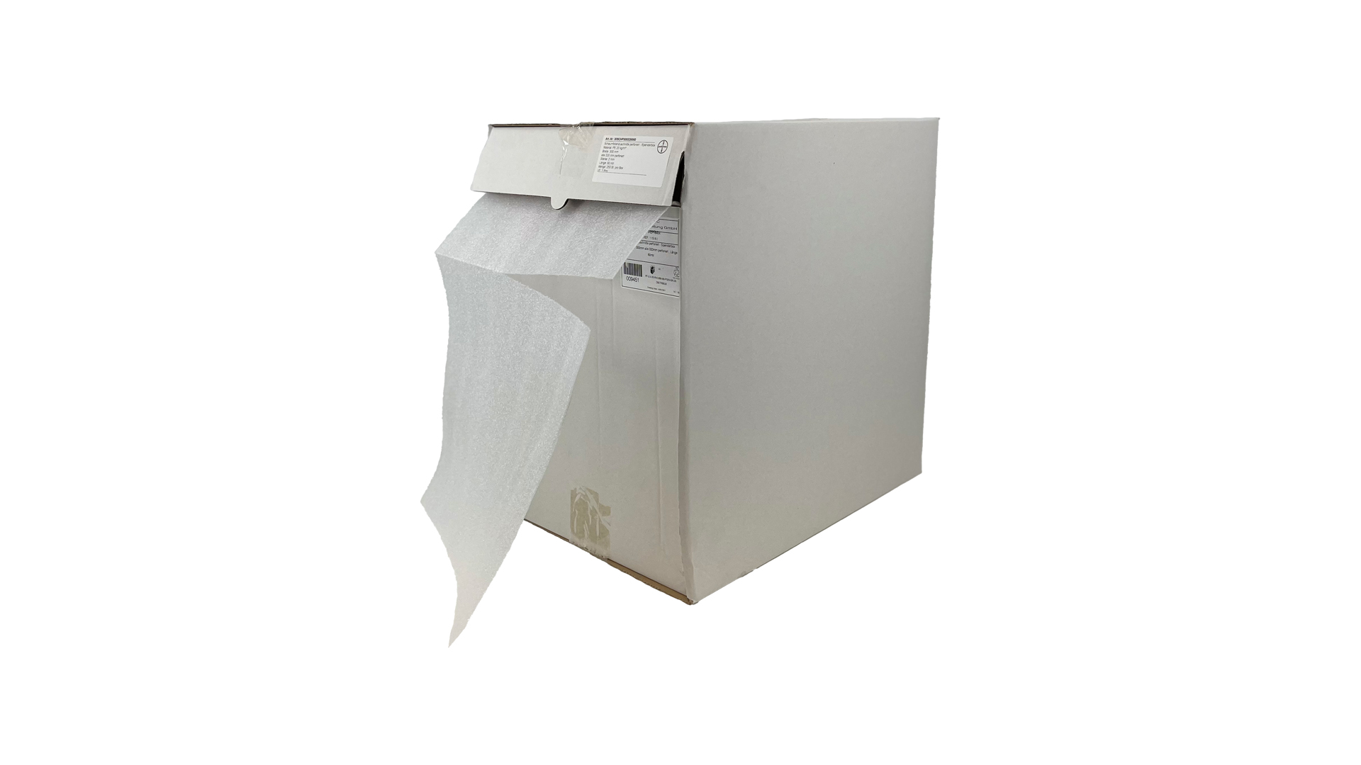 Schaumfolienzuschnitte - in Spenderbox Schaumfolie perforiert