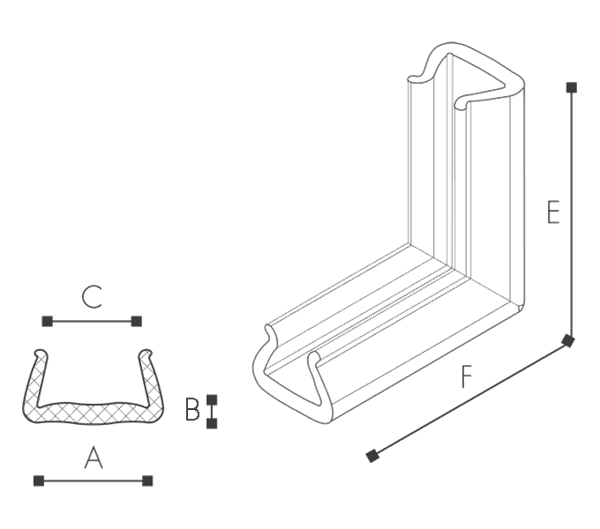 Nomapack U-Tulip stretch corner
