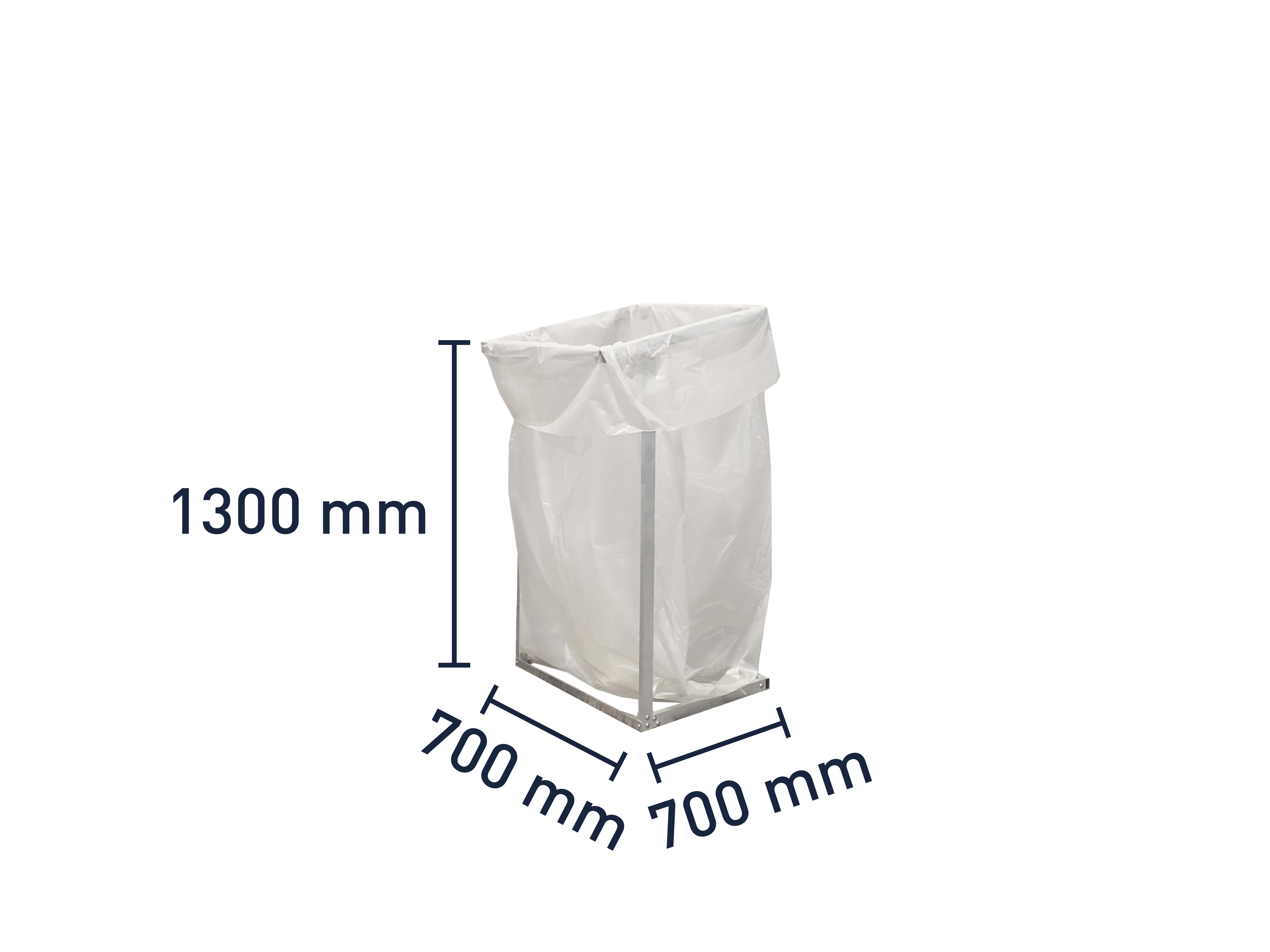 Wertstoffsammler für 500 l - 700 x 700 x 1300 mm - stationär