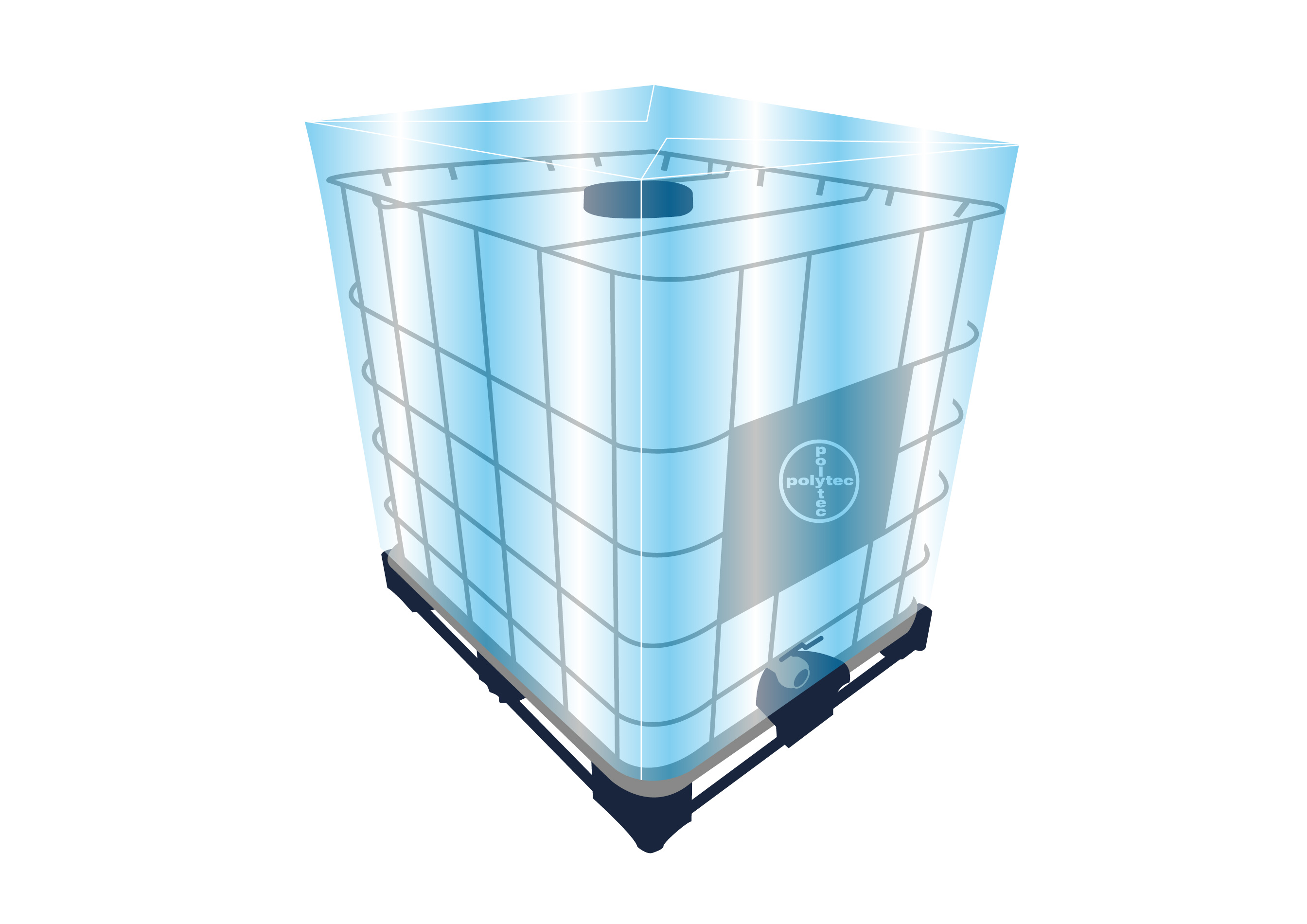 Abdeckhauben für IBC Container