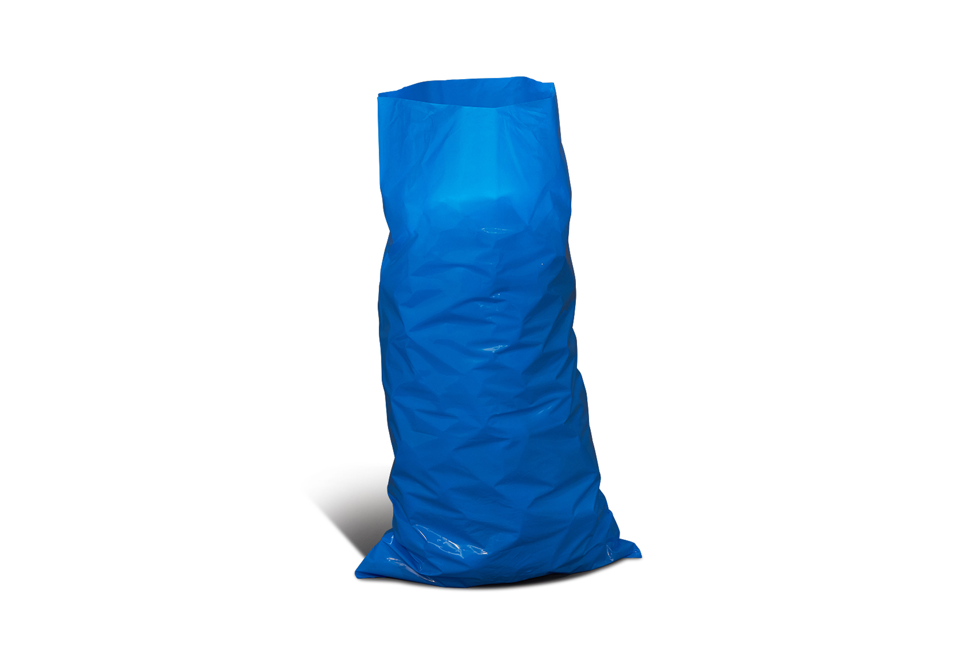 Flachsäcke - opak-blau