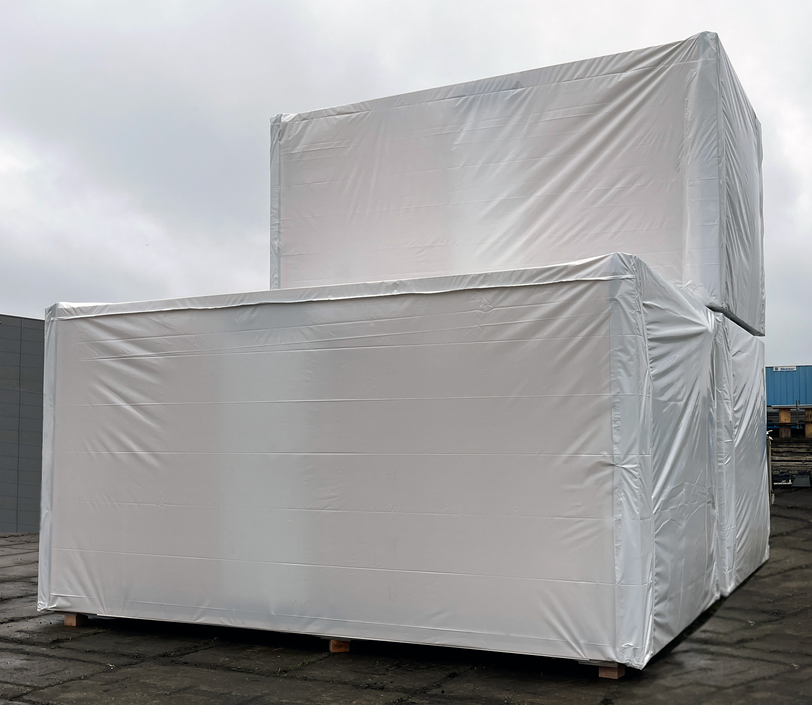 Prefab Packaging / Modulhauben Abdeckhauben Modulbau Container