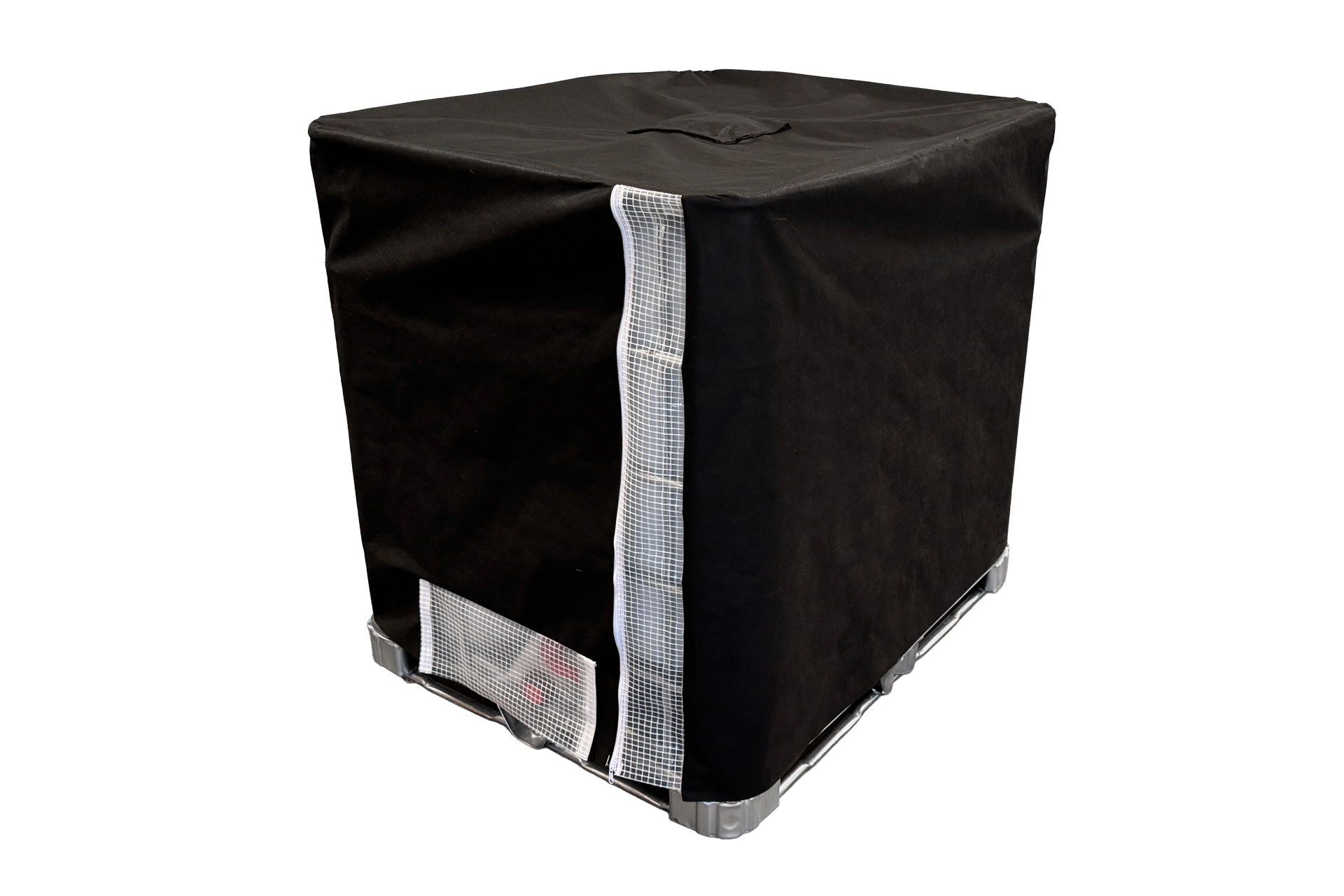 Abdeckhaube IBC Container / Schutzhaube für IBC-Container 1000 Liter mit Ein-/Auslass & Sichtfenster aus PP-Vlies - 1200 x 1000 x 1040 mm Abdeckhaube IBC Container / Schutzhaube für IBC-Container 1000 Liter mit Ein-/Auslass & Sichtfenster aus PP-Vlies - 1200 x 1000 x 1040 mm